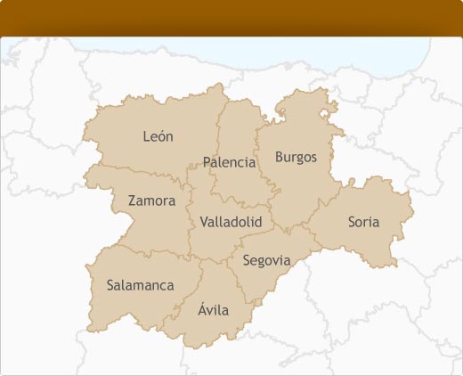 provincias y pueblos de castilla y leon