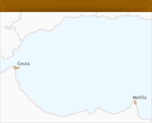 provincias y pueblos de ceuta y melilla