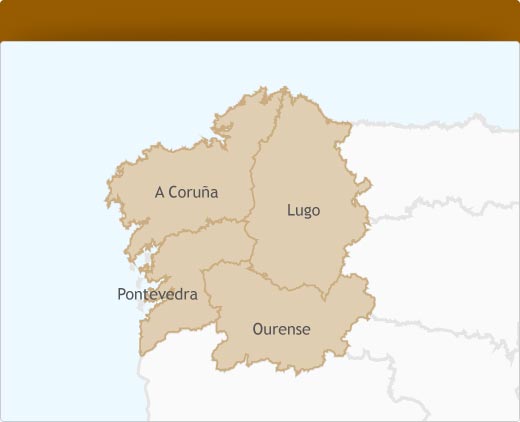 provincias y pueblos de galicia